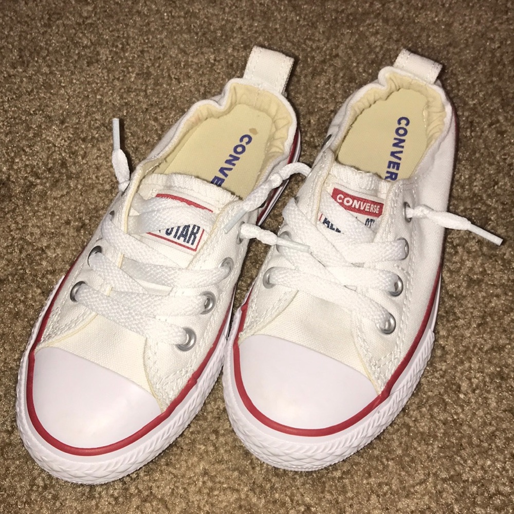 Brand new never worn little girls converse